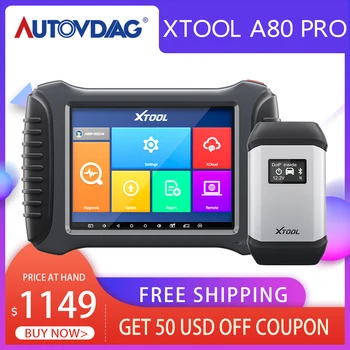 

OBD2 XTOOL A80 pro Code Scanner Automotive OBD Auto Diagnostic Tool With ECU Programmer Car Scanner Full System diagnostic Tools