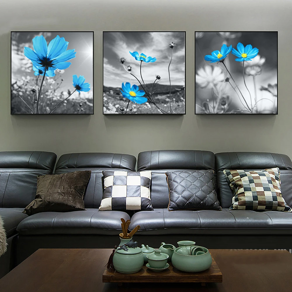 

Oil Painting Flowers Aesthetic Small Fresh Poster Wall Prints Wall Painting Living Room Decoration Home Decoration Painting