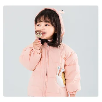 

Baby Girls Jacket 2020 Autumn Winter Jacket For Girls Coat Kids Warm Hooded Outerwear Children Clothes Infant Girls cartoon Coat
