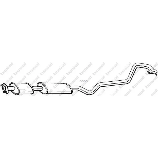 Muffler Middle Portion Of Nissan Almera LL 1.8 Bosal. 288389