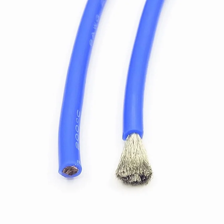 1 м 14AWG медный кабель из силиконовой резины электронный светодиодный