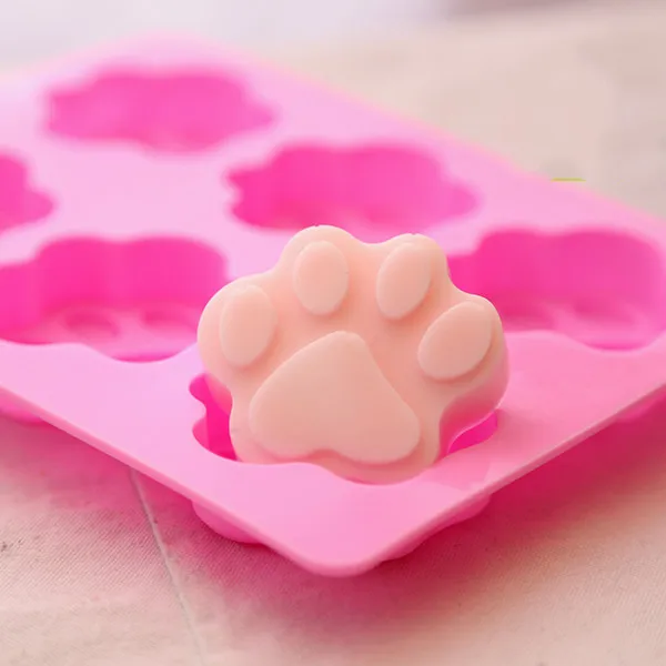 Пищевая Мягкая силиконовая форма для мыла ручной работы DIY милый коготь кошки силиконовая форма для печенья «сделай сам» Торт Шоколад Форма инструмент для изготовления мыла