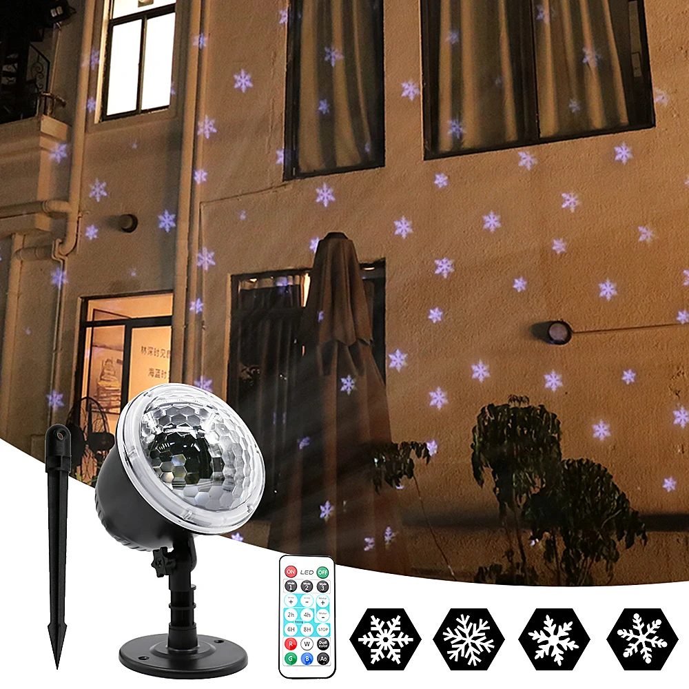 Рождественский светильник s Snowfall светодиодный лазерный проектор IP65