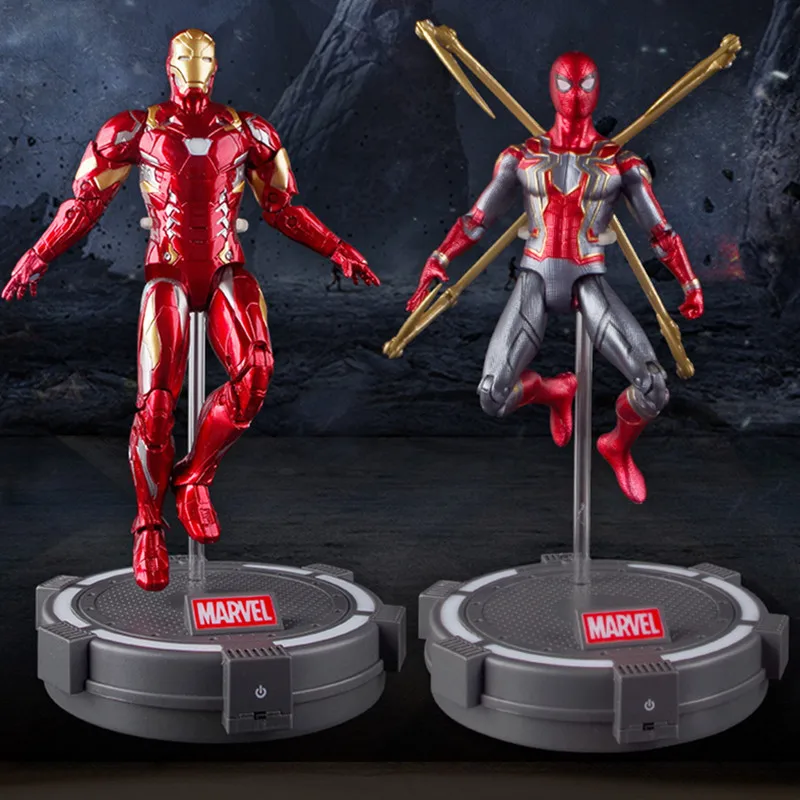 17 см Marvel Hero детские игрушки железный человек Человек-паук Халк капитан фигурка