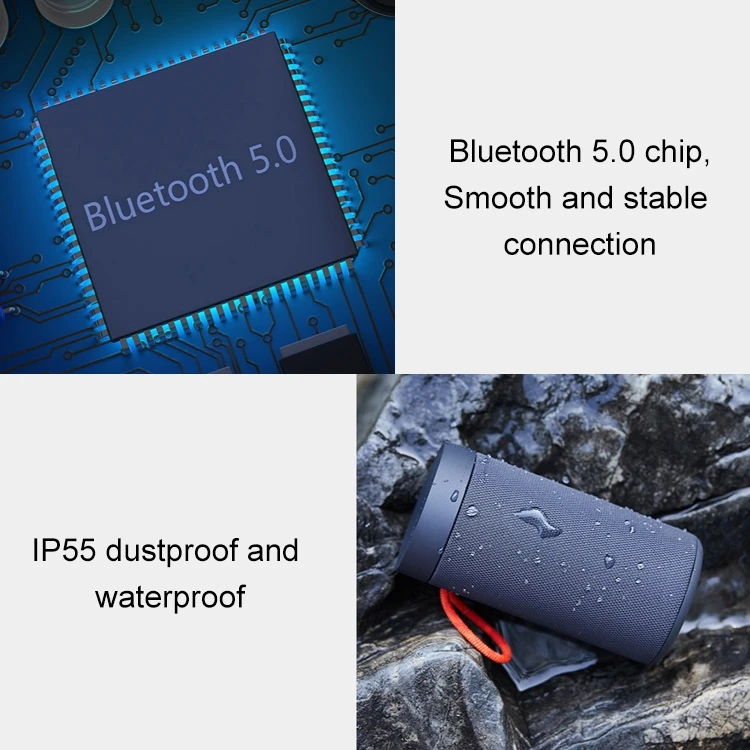 Xiaomi Bluetooth 5,0 IP55 Водонепроницаемый Открытый Bluetooth динамик