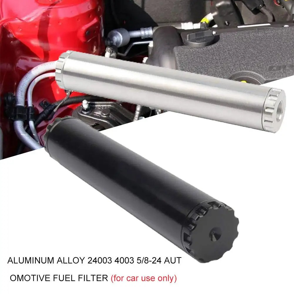 The New durable Aluminum Alloy 5/8 24 Car Fuel Trap Solvent Filter