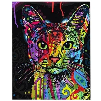 

40x60cm Frameless Painting By Numbers Animals On Canvas Pictures By Numbers Home Decoration DIY Minimalism Style Fashion
