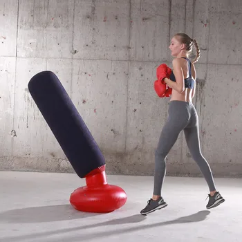 

Kick Training Boxing Column Portable Inflatable Sandbag PVC Bounce Back Fitness Gym Target Kids Adults Foldable Free Standing