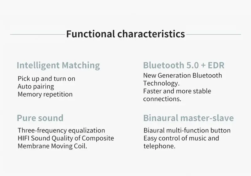 Беспроводные наушники Bluetooth 5,0 TWS наушники Bluetooth гарнитура HIFI мини спортивные наушники для бега для iPhone samsung Xiaomi