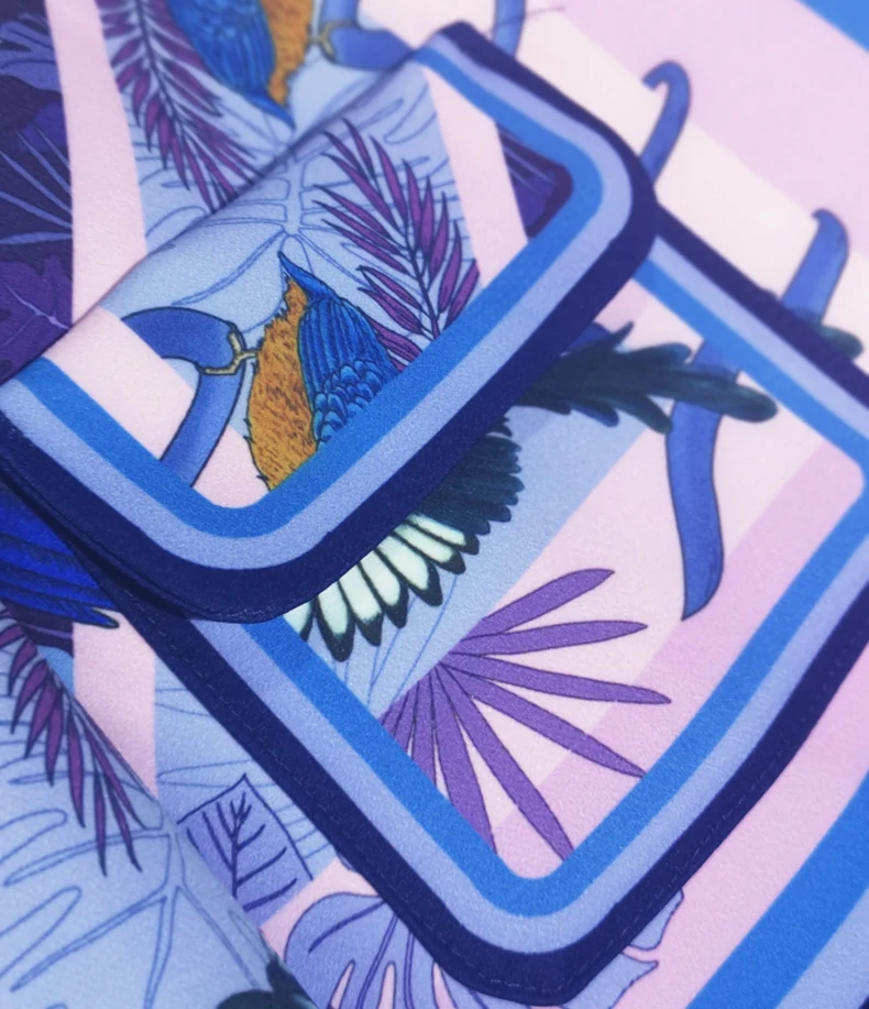 Qian Han Zi, весенне-осенний модный дизайнерский костюм, комплекты для женщин, длинный рукав, винтажный узор, куртка с принтом+ мини-юбка, комплект из 2 предметов