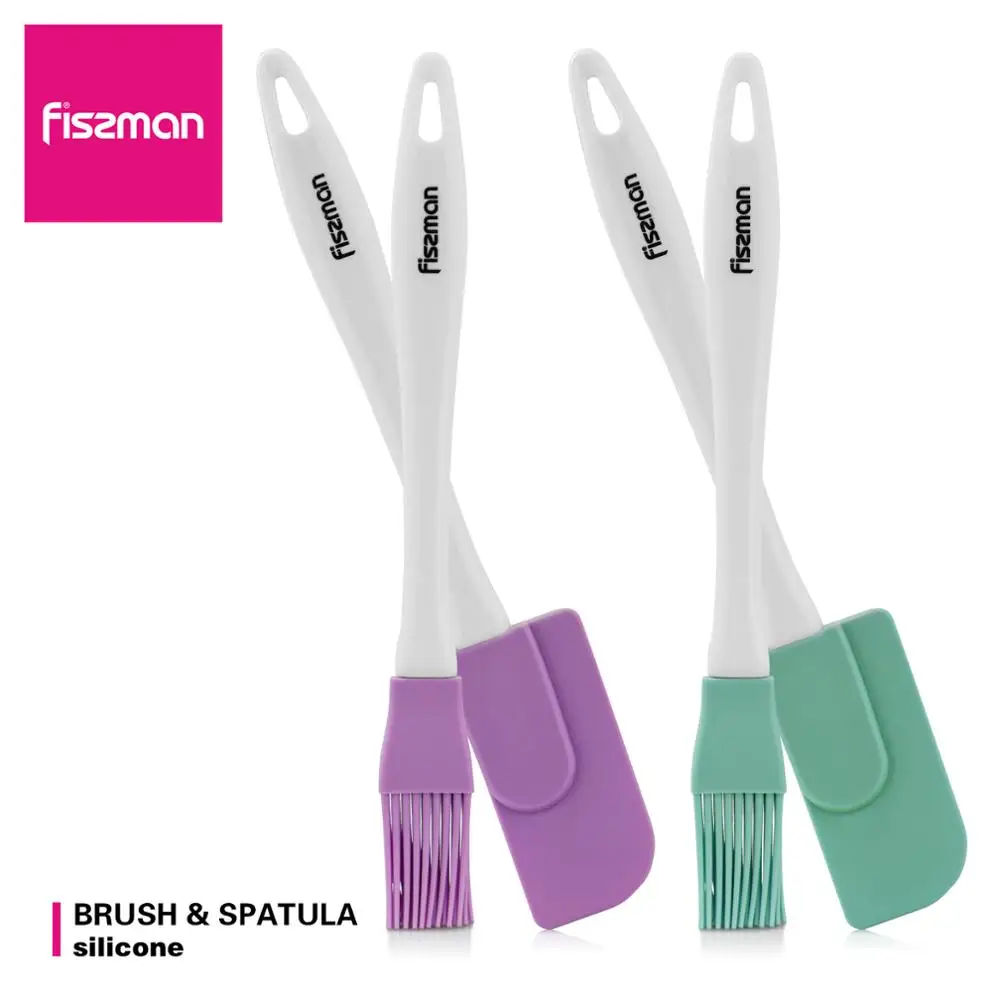 Fissman 2 шт FDA стандартная силиконовая щетка для выпечки и лопатка оборудование
