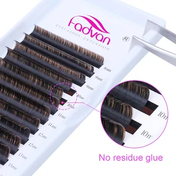 

1 Case Easy Fan VolumeEyelashes Lash Extensions Colored Auto Blooming Eyelashes Extensions for Lash Building Red Colorful Blue
