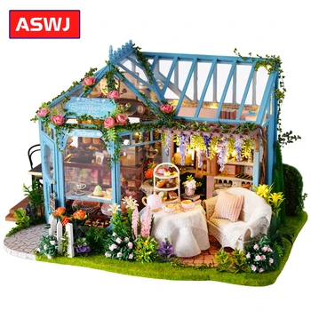 

Handmade DIY Dollhouse Wooden Toy Furniture 3D Puzzle Miniature Dollhouse Educational Toys For Children Christmas Gifts