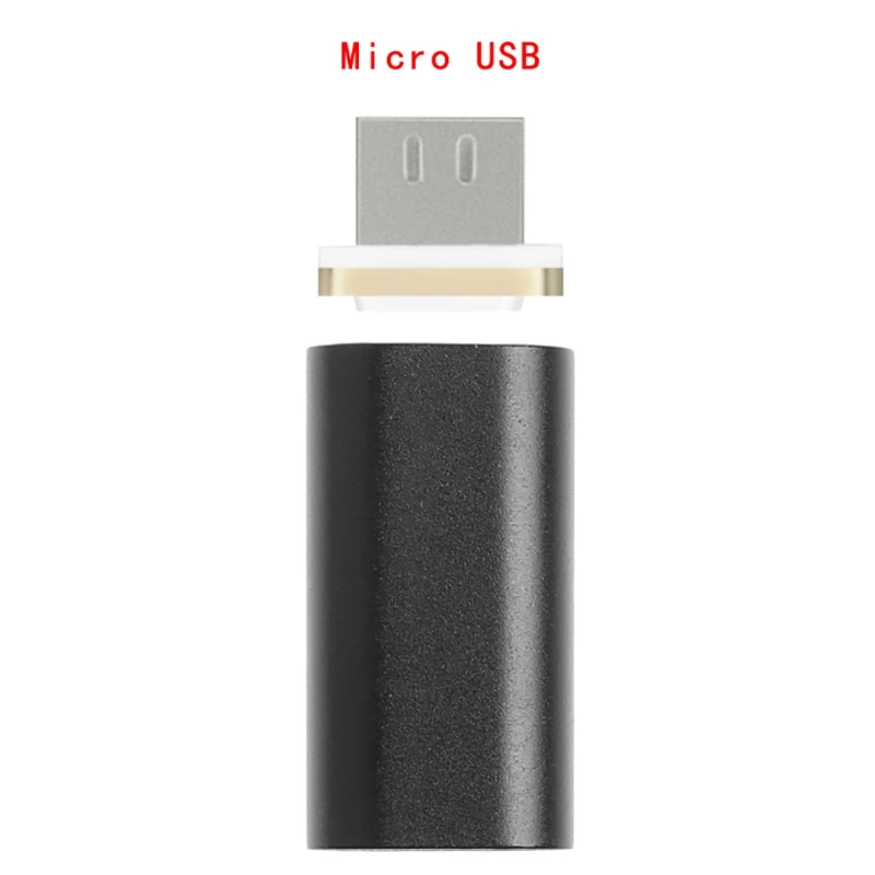 Магнитный Micro USB Женский к мужскому металлическому штекерному конвертерному адаптеру для телефона Android