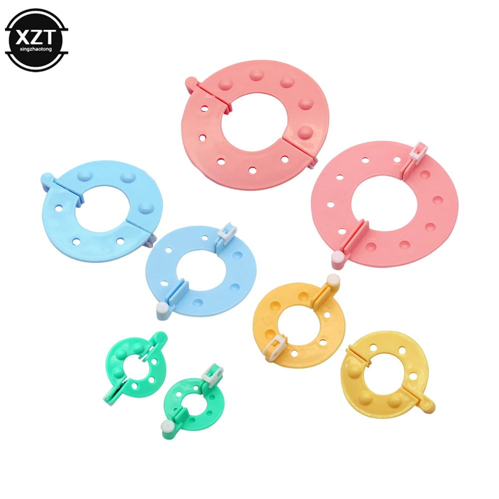 Knitting Supplies Knitting Material 8 Pcs/set Pompom Maker Kit Knitting Crafts Different Sizes Plush Ball Making Tool