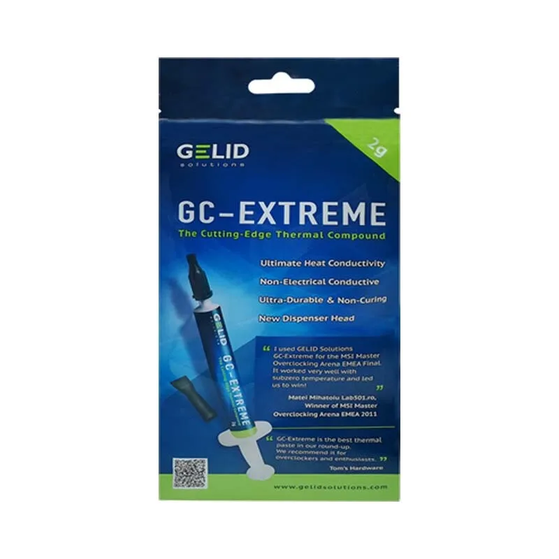 GELID GC-Extreme 2,0g PC AMD Intel процессор теплоотвод вентилятор паста соединение процессор кулер охлаждения штукатурка для радиатора Термопаста