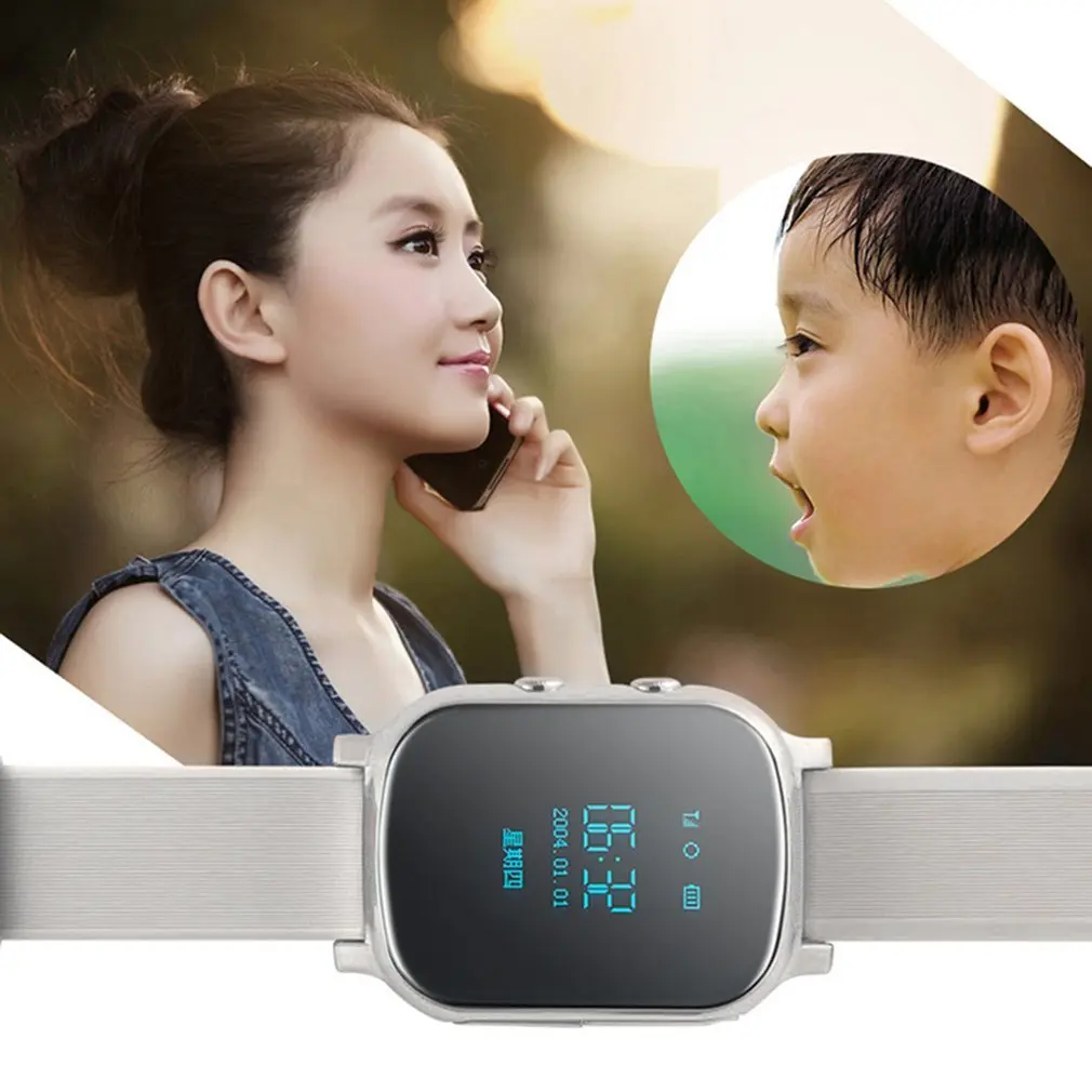  Kinder Smart Uhr GPS Tracker T58 für Kinder Kinder GPS Armband Google Karte Sos Taste Tracker Gsm G