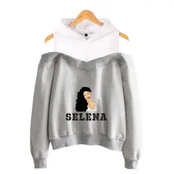 Красивый сексуальный Selena quintanilla без бретелек толстовки женские модные хип хоп повседневные Горячая Распродажа Selena quintanilla Толстовка