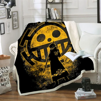 

Anime One Piece Blanket Design Flannel Fleece Blanket Printed Sofa Warm Bed Throw Blanket Adult Blanket style-13