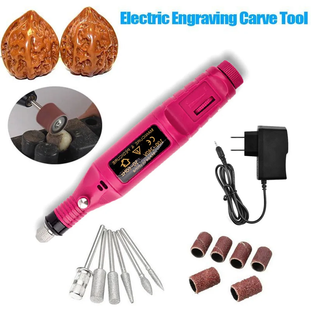 15pcs DIY Electric Engraving Engraver Pen Carve Tool Fit For Jewelry Metal Glass Woodworking engraving machine Dropshipping