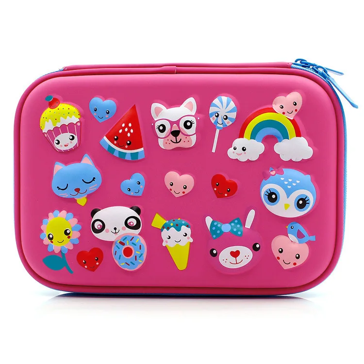 Единорог кавайный пенал симпатичный карандаш коробка trousse scolaire большой емкости
