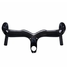 

NO LOGO Full Carbon Fiber Bicycle Integrated Handlebar and Stem Road Bike Drop Bar Cycling Handle Bar