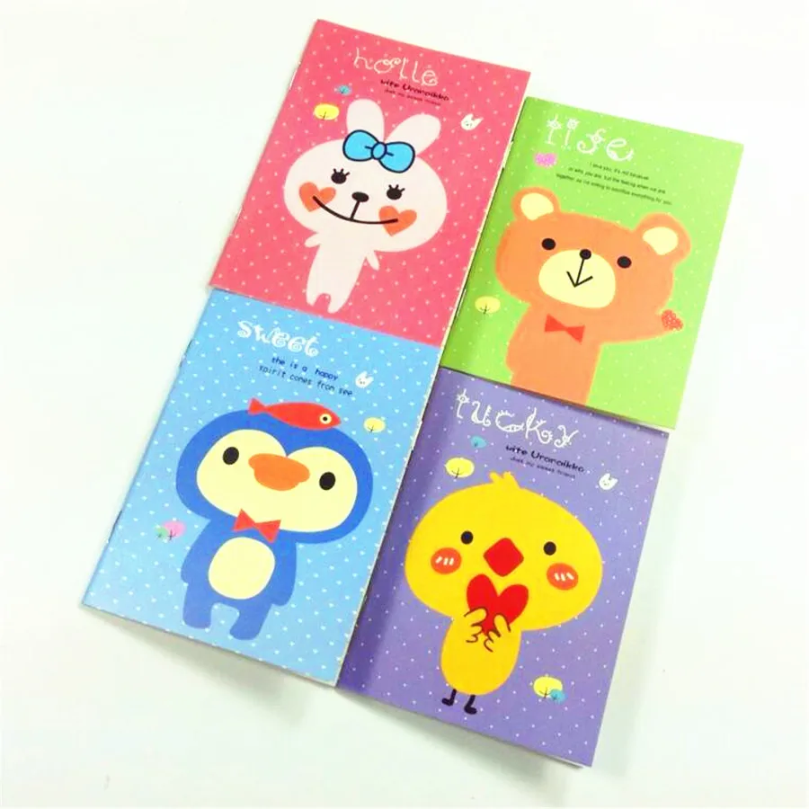 

1pcs/lot New Small Animal Series Mini notebook Diary Planner Notebook School Office Supplies Kawaii Sketchbook Stationery