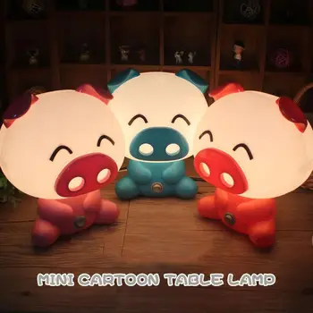 

Cartoon Pig Design LED Night Light Table Lamp for Kids Living Room Bedroom Bedside Lamp Reading Sleeping Lamp LED Night Light