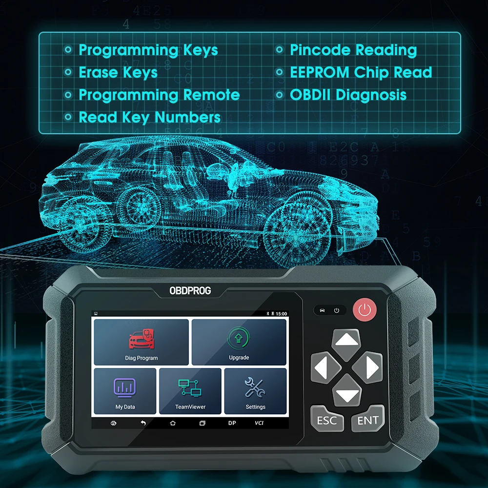 US $399.00 OBDPROG 501 OBD2 Key Programming Remote EEPROM Chip Pincode Reading Erase Keys OBDII EOBD Diagnosis Auto Programmer Tool For Car