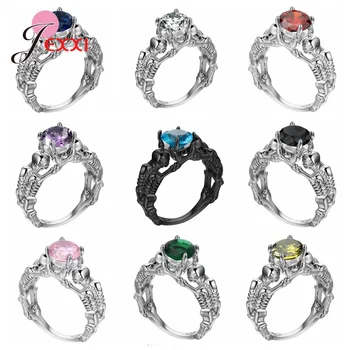 

Big Sale High Quality Fashion Jewelry GiftNovel Design Punk Style Genuine 925 Sterling Silver Rings Various Types For Choice