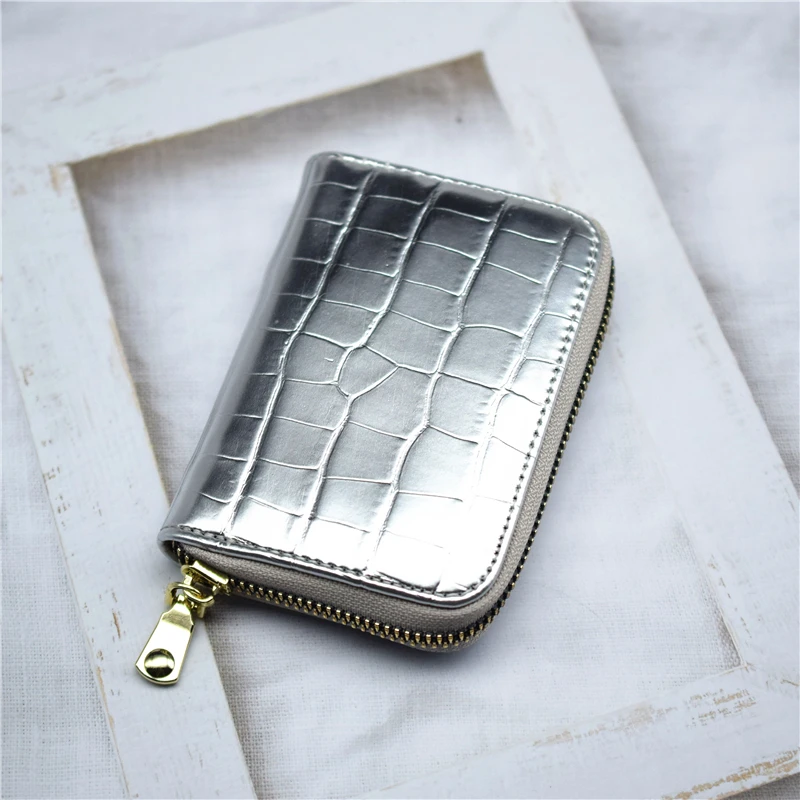 Womenmen Credit Card Holder Wallet Case PU Leather Blackbluecoffeesilvergraygreengoldred AntiRFID Business Card Holder