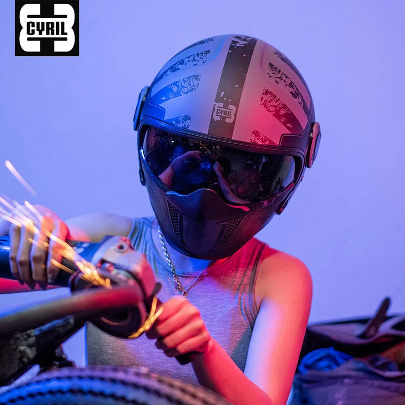 Motorcycle Helmet  Modular Dual Visors Double Lens Motorcross Off-road Helmet Open Full Face Motocross Helmet For Adult