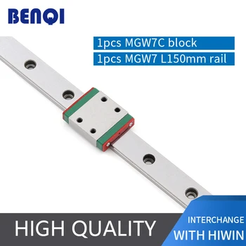 

miniature linear guide 1pc MGW7R- L150mm + 1pc MGW7C block for cnc machine