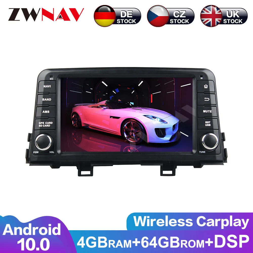 ZWNAV PX6 IPS экран Android 10 0 автомобильный мультимедийный плеер для KIA PICANTO MORNING 2016