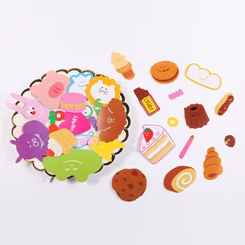 

Korea cartoon cute candy Color Sticker DIY Animal bread Fruit Scrapbooking Stationery toy diary photo Album Decoration Sticker
