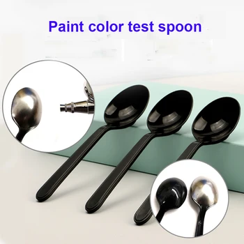 

10pcs/Set Model Spray Paint Coating Coloring Tool One-time Color Test Spoon Color Measurement Spoon