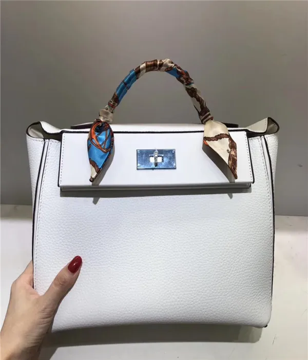 Kafunila женские сумки известного бренда женские роскошные сумки из натуральной коровьей кожи дизайнерские сумки через плечо bolsa feminina - Цвет: white