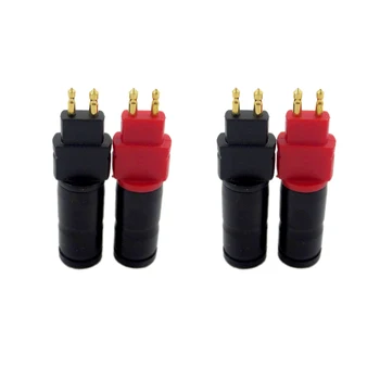 

2 Pair Gold Plated Earphone Pin o Jack Cable Wire Connector Metal Plug for HD650 HD600 HD580 HD25 HiFi Headset