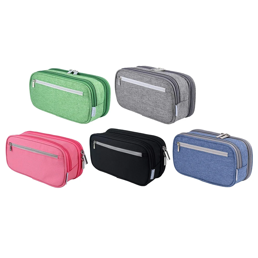 

Durable ZipperPencil Case Multifunctional Pen Bag Stationery Case Makeup Bag Zipper Bag for Boys Girls Students Office