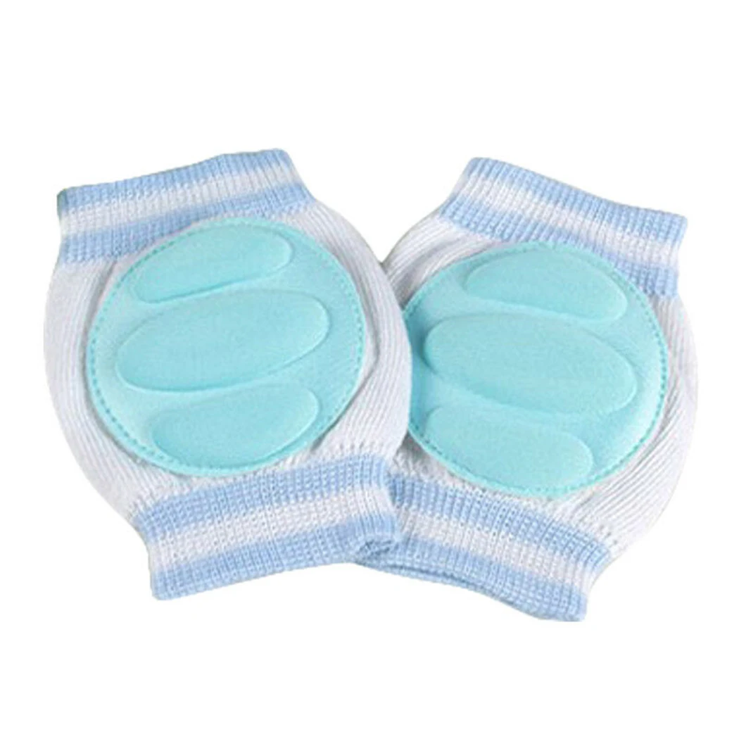 1 Pair Baby Knee Pads Anti-Slip Breathable Protector Crawling Knee Pads Baby Walking Knee Protecter Stocking Stuffers 5 Style - Цвет: Sky Blue