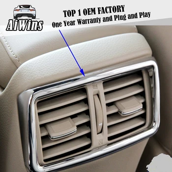 

Car styling chrome Rear air outlet Cover trim for Nissan X-Trail 2014-2016 storage box air outlet cover decorate Accessories