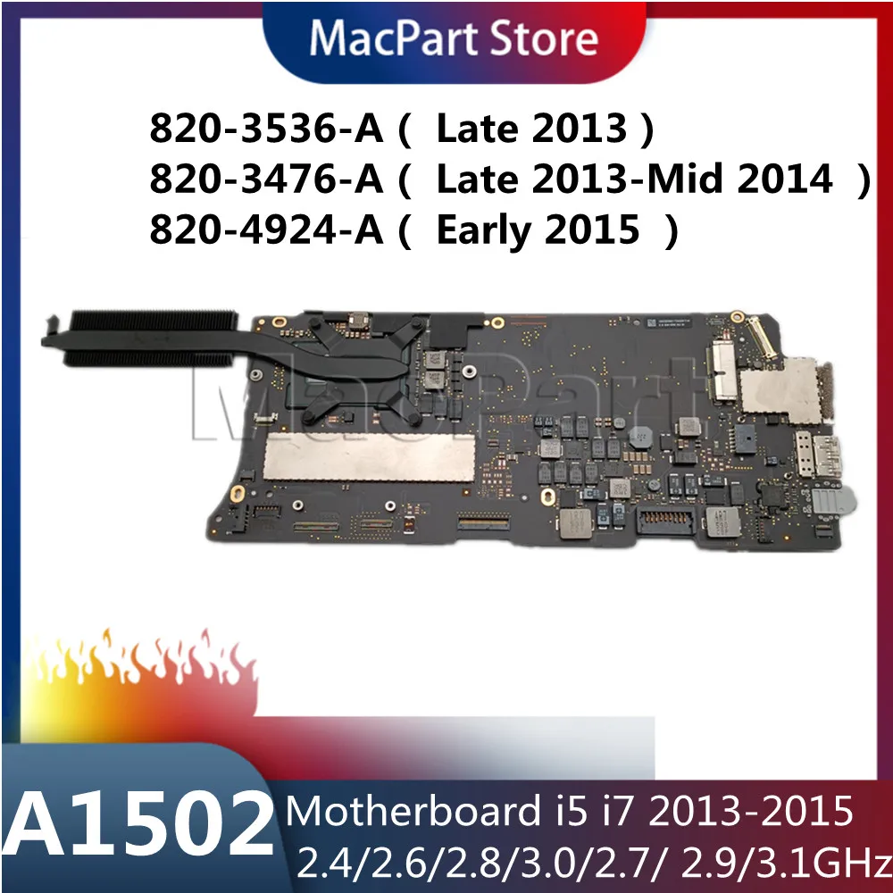 820-4924-A Logic Board 13 MacBook Pro 3.1Ghz i7 A1502 2015