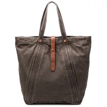 Новая стильная холщовая женская сумка модная сумка на плечо в Корейском стиле модная Большая вместительная сумка