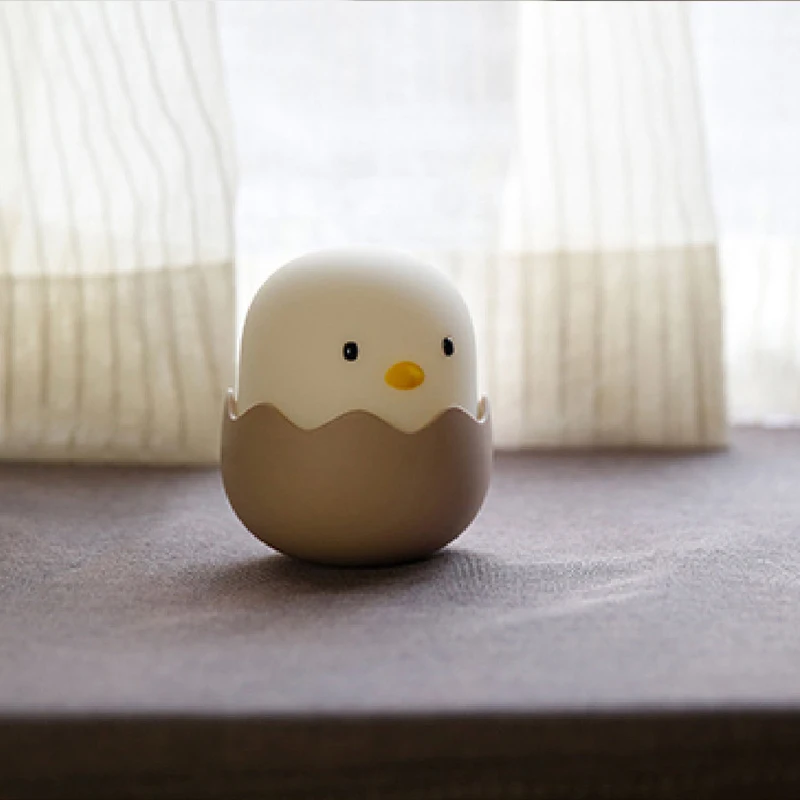 Eggshell Chicken Silicone Pat Creative Night Baby Feeding Light Tumbler Cartoon Bedside | Игрушки и хобби
