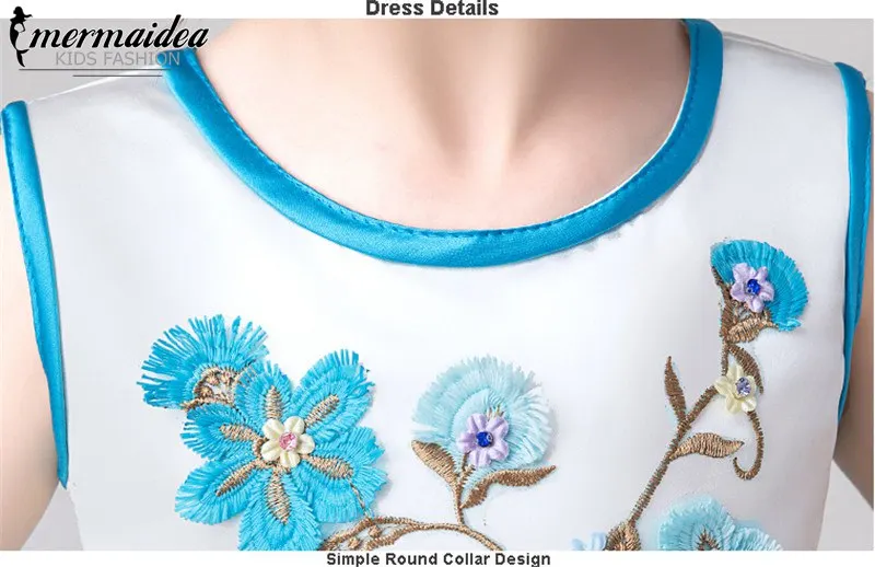 Милое элегантное платье в Корейском стиле с цветочной аппликацией для маленьких девочек; Пышное вечернее платье для дня рождения; платье-пачка для новорожденных; платье для выпускного вечера; подарок