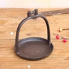 Retro Brown Round Cast Iron Storage Dish For Key With Welded Handle Farm House Accents Handmade Home Garden Table Jewelry Holder 3