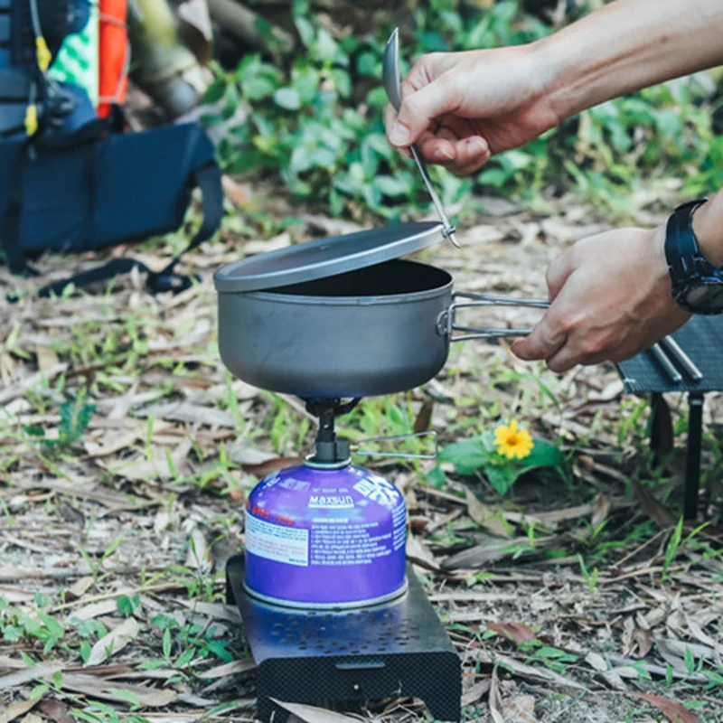 

Keith титановые складные чаши, Ланч-бокс с крышкой, для отдыха на открытом воздухе, для приготовления пищи, Для Путешествий, Походов, маленький горшок 800 мл, 1 л, л