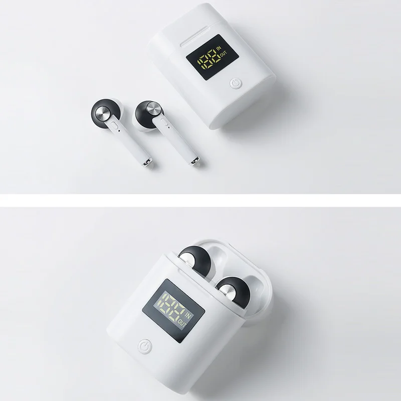 Ottwn D019 V5.0 Bluetooth наушники HD стерео Беспроводные спортивные бас со светодиодным
