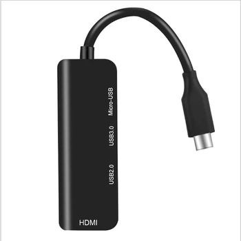 

Type-C hub expansion dock type-C adapter type-C to HDMI USB hub with micro charging cable