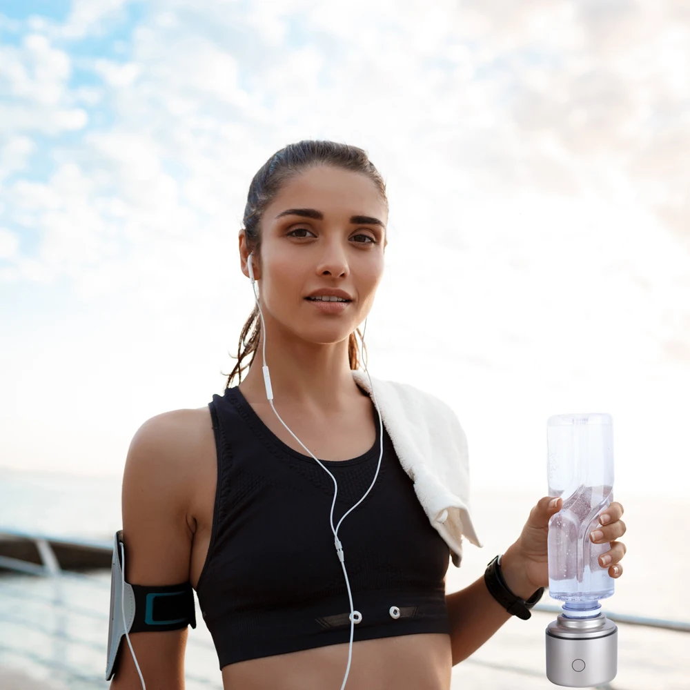 5000PPB Smart voice reminder nanometer high hydrogen genearato and MRETOH7.8HZ Multifunctional h2 water cup Breathing hydrogen